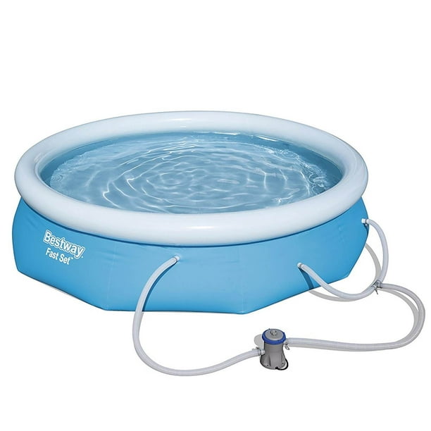 Summer Waves 10/'x30/" Quick Set Inflatable Above Ground Pool w// Filter Pump NEW